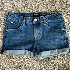 Hudson denim cuffed shorts girls